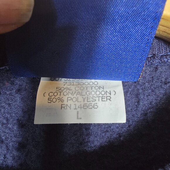 Vintage Oarsman Christmas Sweatshirt Large Unisex Blue Santa - Picture 8 of 9